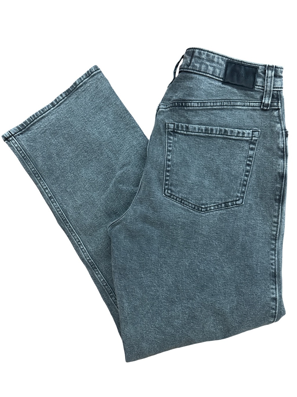 Hollister Ultra High Rise Dad Jean Women’s Size 10R Regular Med/Dark Wash Black